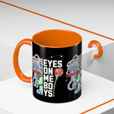 Eyes On Me Boys Medusa Accent Coffee Mug 11oz 15oz Mythological Streetwear Bold Empowerment Design Perfect Gift for Coffee Lovers Friends Birthdays Daily Motivation