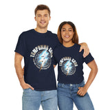 Temporal Echo Lightning Globe Graphic Unisex Heavy Cotton Tee Bold Streetwear Past Present Future Inspired T-Shirt