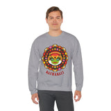 Unisex Kathakali Crewneck Sweatshirt Heavy Blend Pullover Kerala Traditional Dance Art Graphic Indian Culture Onam Festival Malayalam Heritage Design