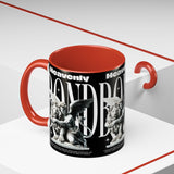 Heavenly Bond Accent Coffee Mug 11oz 15oz Angel And Lion Statue Spiritual Artistic Graphic Ceramic Cup Bold Motivational Streetwear Inspired Fashion Drinkware