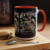 Cronus The Dark Sovereign Accent Coffee Mug 11oz 15oz Greek Mythology Statue Graphic Gothic Streetwear Bold Artistic Ceramic Cup