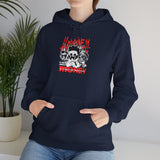 Happiness Is Not About Money Graphic Unisex Heavy Blend Hoodie Bold Motivational Streetwear Pullover Sweatshirt