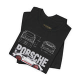 High Performance Track Racer Blueprint Art Unisex Heavy Cotton Tee Streetwear Motorsport Enthusiast Graphic Shirt