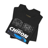 Bugatti Chiron Hypercar Side Profile Graphic T Shirt Luxury Supercar Automotive Streetwear Unisex Heavy Cotton Tee High Performance Motorsport Lifestyle Gift For Car Lovers Exotic Car Fans
