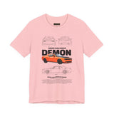 Firestorm Muscle Car Blueprint Design Unisex Heavy Cotton Tee Powerful Retro Performance Art Shirt for Streetwear Lovers & Collectors