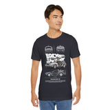 Futuristic Retro Sci Fi Time Travel Car Blueprint Art Unisex Heavy Cotton Tee Premium Streetwear For Vintage Car Lovers Collectors And Enthusiasts