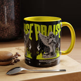 Praise Angel Statue Graphic Ceramic Mug Gothic Spiritual Coffee Tea Cup Bold Streetwear Design