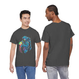 Galactic Dream Astronaut Neon Art Unisex Heavy Cotton Tee Bold Cosmic Streetwear Graphic T Shirt Vibrant Space Design Comfortable Classic Fit Everyday Wear Perfect Gift for Sci Fi Lovers and Creative...