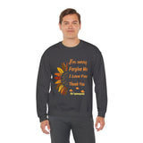 Unisex Ho’oponopono Sunflower Crewneck Sweatshirt Heavy Blend Pullover Healing Affirmation Spiritual Gratitude Mindfulness Positive Energy Apparel