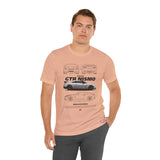 Silver Performance Coupe Artwork Unisex Heavy Cotton Tee High Speed Inspired Streetwear Graphic Shirt For Car Enthusiasts And Urban Lifestyle Fans