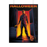 The Silent Stalker Matte Vertical Poster Retro Horror Wall Art Dark Cinematic Halloween Décor Gift for Horror Fans and Fall Aesthetic Homes