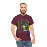 Stalked By Spectator Cyberpunk Graphic Unisex Heavy Cotton Tee Japanese Anime Glitch Streetwear T Shirt