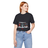 Formula 1 High Performance Triple Racing Machines Unisex Heavy Cotton Tee Dynamic Motorsport Inspired Streetwear Graphic Shirt for Speed Lovers and Premium Casual Style