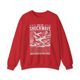 Feel The Shockwave Horizon Force Airplane Graphic Unisex Heavy Blend Crewneck Sweatshirt Aviation Military Streetwear Pullover