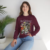 My Heart Is Beating Floral Anatomy Collage Unisex Heavy Blend Crewneck Sweatshirt Vintage Abstract Graphic Bold Artistic Streetwear Pullover