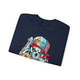 Skeleton Hustler Unisex Sweatshirt Bold Streetwear Graphic For Fearless Dreamers, Hustlers, And Alpha Creators