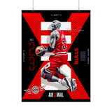 Air Ascent Glossy Poster Collector Edition Bold Motivational Wall Art Red Black Athletic Energy Modern Design For Gym Rooms Studios Offices And Ambitious Dreamers
