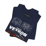 Bugatti Veyron Inspired Illustrated Hypercar Graphic T Shirt Ultimate Luxury Performance Supercar Automotive Streetwear Elite Speed Lifestyle Gift For Exotic Car Enthusiasts