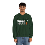 Mars Exploration Unisex Crewneck Sweatshirt Futuristic Space Adventure Graphic Cozy Sci Fi Design Inspirational Streetwear Perfect Gift for Space Lovers and Dreamers