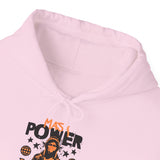 Mask Power Anonymous Strength Graphic Unisex Heavy Blend Hooded Sweatshirt Bold Urban Hacker Inspired Streetwear Empowerment Hoodie