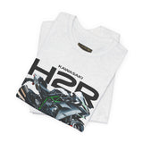 Kawasaki Ninja H2R Inspired Hyperbike Graphic Unisex Heavy Cotton Tee Streetwear Racing Style Motorcycle Art Shirt for Speed Lovers and Track Enthusiasts