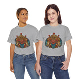 Kala Bhairav Mask Graphic T Shirt Mythical Cultural Warrior Spirit Inspired Tee Tribal Festival Art Streetwear Heavy Cotton Top