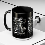 Inspire Strength Ignite Courage Ceramic Mug Motivational Coffee Cup Bold Graphic Durable Everyday Drinkware