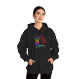 Reaper Of Neon Flames Hoodie Bold Skull Energy Design Unisex Heavy Blend Streetwear For Fearless Dreamers And Night Rebels