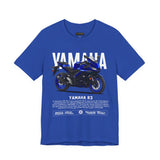 R3 Inspired Sport Motorcycle Art Unisex Heavy Cotton Tee Dynamic Streetwear Graphic for Riders and Moto Enthusiasts