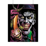 Jocker Sinister Grin Glossy Poster Dark Gothic Wall Art Psychological Expression Bold Horror Design Cinematic Home Decor Collector Piece For Visionary Creatives And Fearless Souls