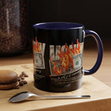 Money Is Not Just Currency Burning Dollar Graphic Accent Coffee Mug 11oz 15oz Hustler Motivational Cash Fire Design