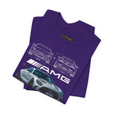 High Performance Silver Track Car Unisex Heavy Cotton Tee Bold Streetwear Racing Style Graphic Shirt Gift for Speed Lovers