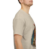 Unisex Balinese Barong Mask Graphic T Shirt Mythical Cultural Warrior Spirit Inspired Tee Tribal Festival Art Streetwear Heavy Cotton Top