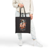 Beauty Vibes Artistic Graphic Cotton Canvas Tote Bag Reusable Eco Friendly Streetwear Aesthetic Fashion Shopper Bag with Bold Statue Print