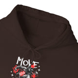 Move With Flow Breakdance Graphic Unisex Heavy Blend Hooded Sweatshirt Hip Hop Streetwear Dance Rhythm Hoodie