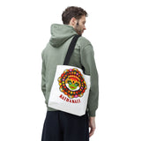 Kathakali Tote Bag Kerala Traditional Dance Art Canvas Bag Indian Culture Onam Festival Malayalam Heritage Ethnic Graphic Reusable Shopping Bag