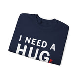 I Need A Huge Amount Of Money Unisex Crewneck Sweatshirt Funny Motivational Graphic Pullover Entrepreneur Hustle Wealth Inspired Casual Streetwear