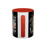 Sculptural Future Statue Art Accent Coffee Mug 11oz 15oz Greek Goddess Cosmic Abstract Splash Bold Artistic Streetwear Ceramic Cup