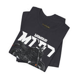 Yamaha MT 07 Inspired Naked Bike Motorcycle Graphic Unisex Heavy Cotton Tee Premium Streetwear T Shirt for Riders Bikers Moto Enthusiasts Everyday Wear