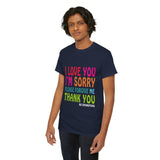 Ho’oponopono Unisex T Shirt Healing Affirmation Tee Spiritual Gratitude Mindfulness Inspired Positive Energy Heavy Cotton Graphic Top