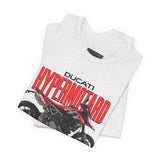 Italian Supermoto Inspired Hypermotard Style Motorcycle Graphic Unisex Heavy Cotton Tee Premium Racing Streetwear T Shirt for Riders Bikers Enthusiasts and Everyday Wear