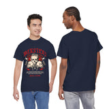 Monsters Skull Guardians Gothic Horror Unisex Heavy Cotton Tee Dark Graphic Halloween Streetwear Bold Vintage Skull T Shirt