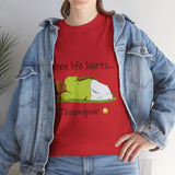 When Life Hurts Thoonguu Tamil Funny Meme T Shirt Trending Kollywood Comedy Inspired Graphic Tee Youth Attitude Casual Wear Unisex Cotton Streetwear India