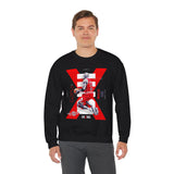 Air Ascent Unisex Sweatshirt Heavy Blend Motivational Streetwear Bold Red Black Athletic Design Premium Comfort Hustle Mindset Fashion For Achievers And Everyday Visionaries