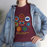 Kundalini Yoga Chakra Graphic T Shirt Awaken The Power Inside You Spiritual Meditation Seven Chakras Sahasrara Muladhara Anahata Yoga Wear Unisex Fitness Wellness Festival Gift India
