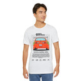 Legendary Orange Street Machine Rear View Unisex Heavy Cotton Tee Powerful JDM Inspired Car Art Graphic Shirt for Collectors and Gearheads