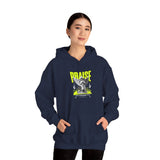 Praise Angel Statue Graphic Unisex Heavy Blend Hooded Sweatshirt Gothic Spiritual Streetwear Hoodie
