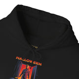 The Silent Stalker Unisex Hoodie Retro Horror Streetwear Pullover Dark Aesthetic Halloween Outfit Cozy Fall Fashion for Fearless Souls