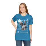 Blessed Angel Statue Graphic Unisex Jersey Short Sleeve Tee Gothic Streetwear Aesthetic Spiritual Bold Artistic Fashion T Shirt