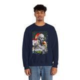 Wicked Supreme Unisex Heavy Blend Crewneck Sweatshirt Statue Art Graphic Pullover Bold Supreme Inspired Streetwear Vintage Aesthetic Fashion